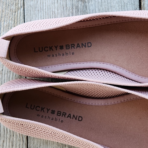 NWOT Lucky Brand Daneric Ballet Flat - Dusty Sand Mauve Pink Size 6.5 - Picture 10 of 11